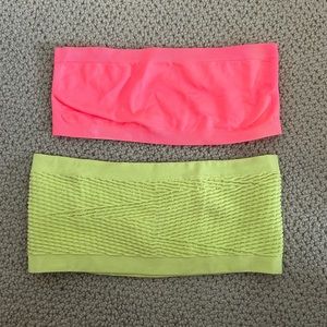 Urban Outfitters and PINK Neon Bandeaus
